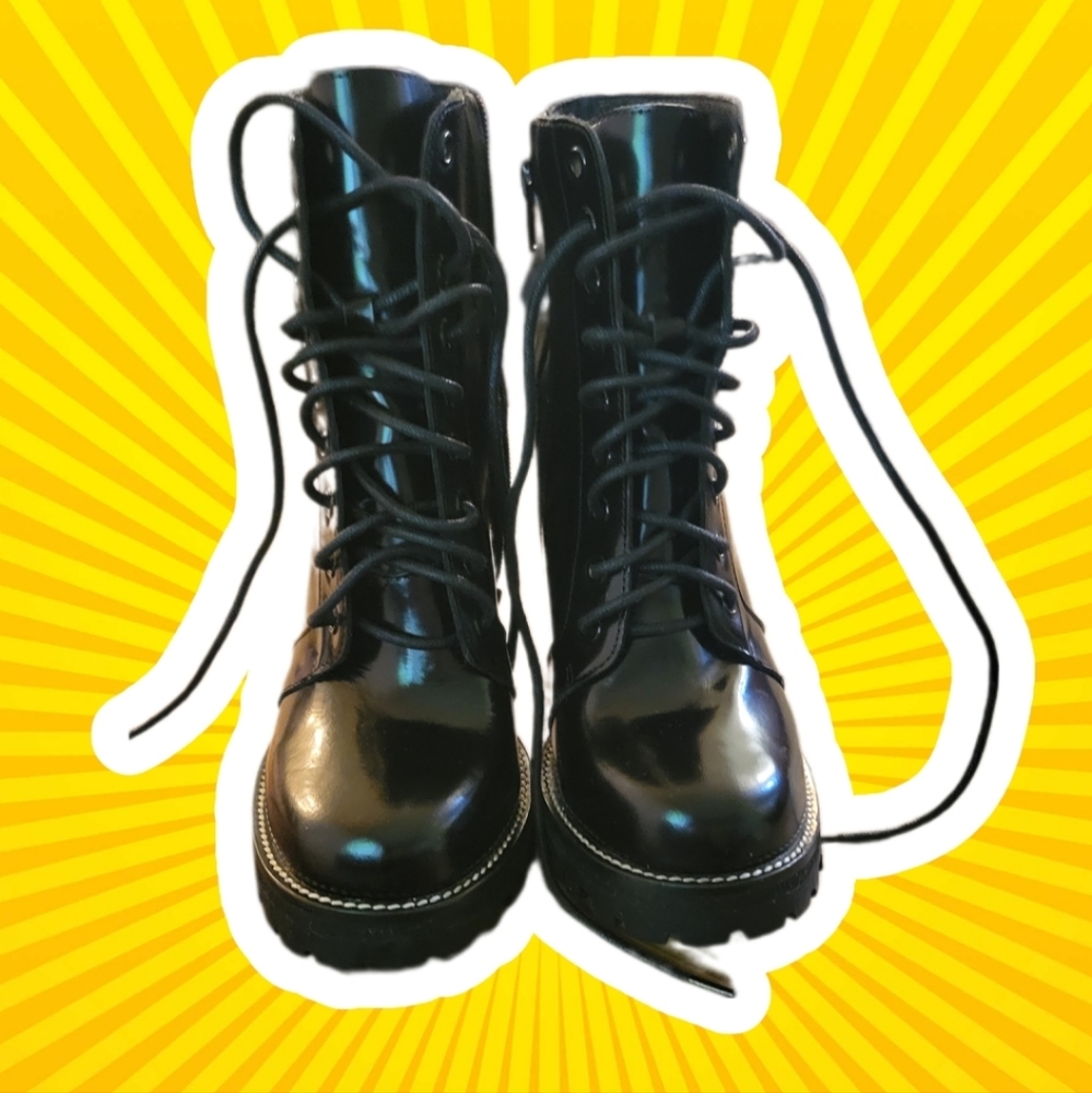 Black Jeffrey Campbell platform boots size 8.5